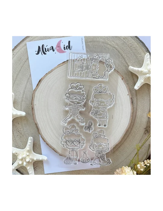 Set de sellos Vamos a la playa