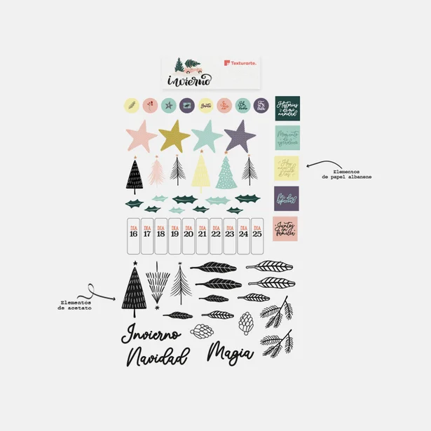 Elementos decorativos Invierno