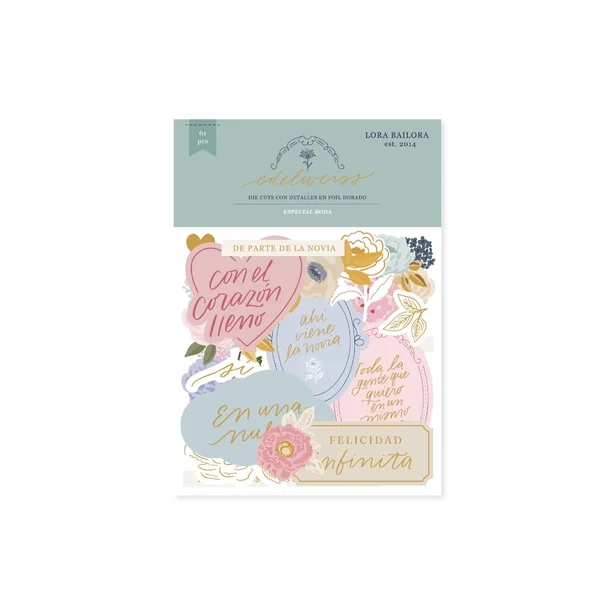 Die cuts con foil EDELWEISS