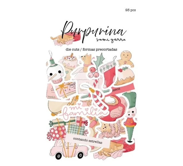 Die Cuts de papel &laquo;Purpurina&raquo;