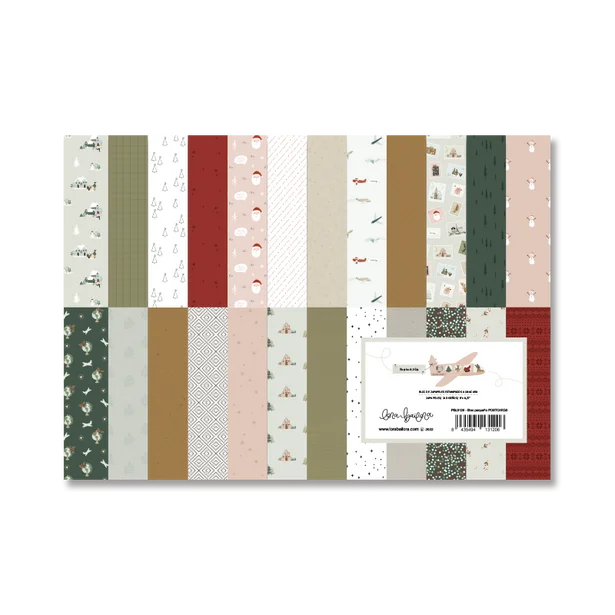 Paper pad 24 papeles estampados a una cara 15,2x20,3 cm POSTCARDS