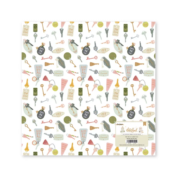 Vellum impreso con foil LLAVES