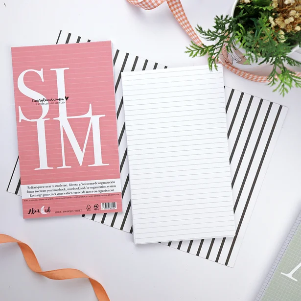 Relleno libreta Slim rayas