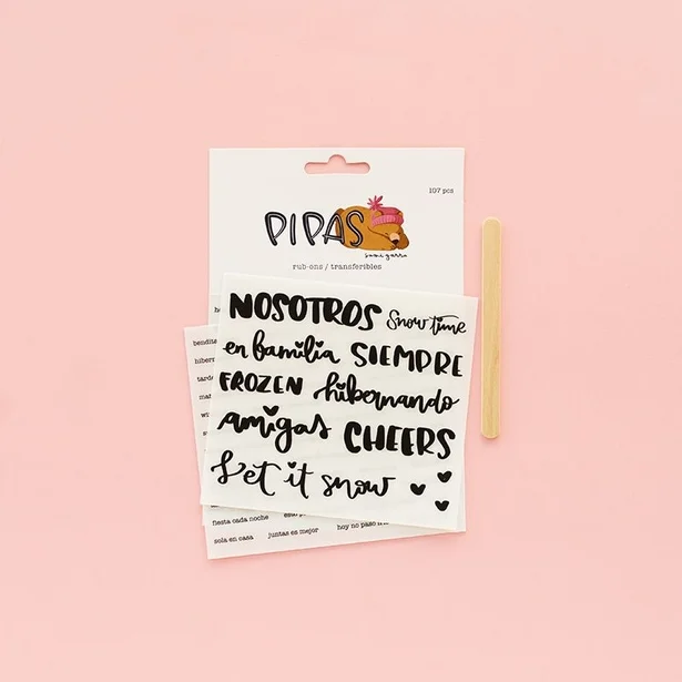 Set de rub-ons transferibles &laquo;Pipas&raquo; by Sami Garra