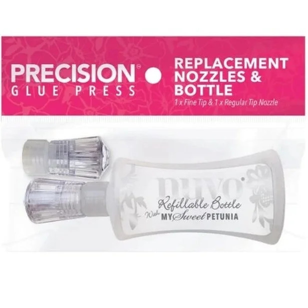 Precision Glue Press Replacement Nozzles and Bottle