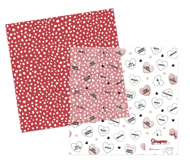 Paquete de 2 vellum impresos Colecci&oacute;n Siempre